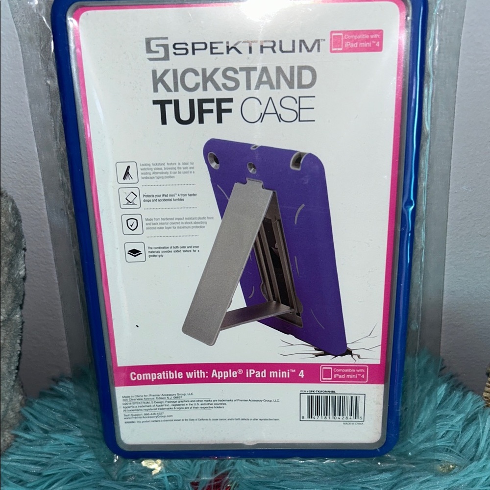 Blue Kickstand Tuff Case for iPad Mini 4